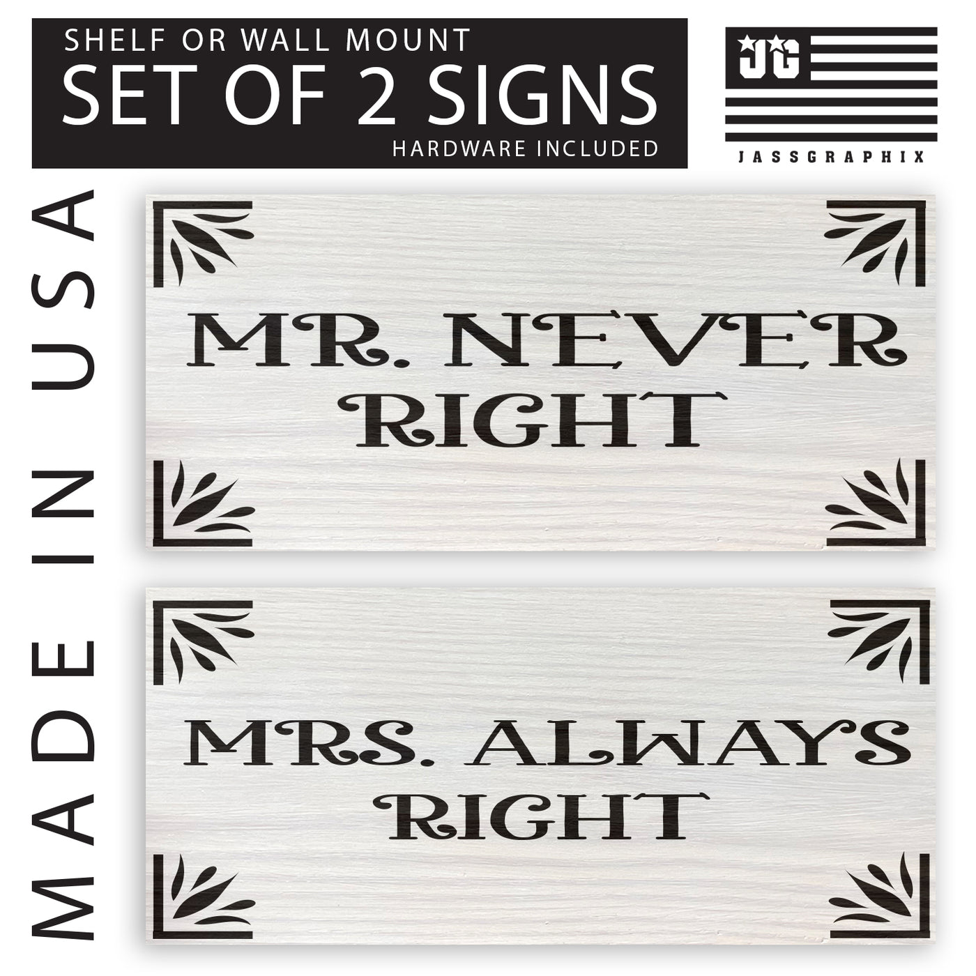 Never Right and Always Right combo graphic