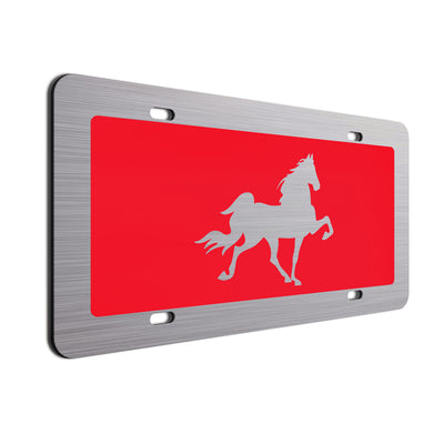  Horse Car License Plate Red