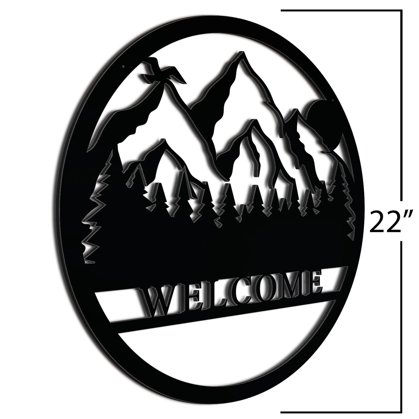 Black Mountian Welcome Sign 22 Inch