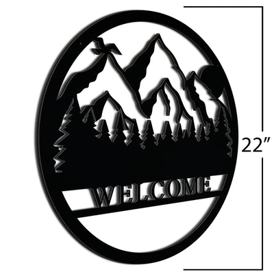 Black Mountian Welcome Sign 22 Inch
