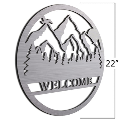 Brush Mountian Welcome Sign 22 Inch