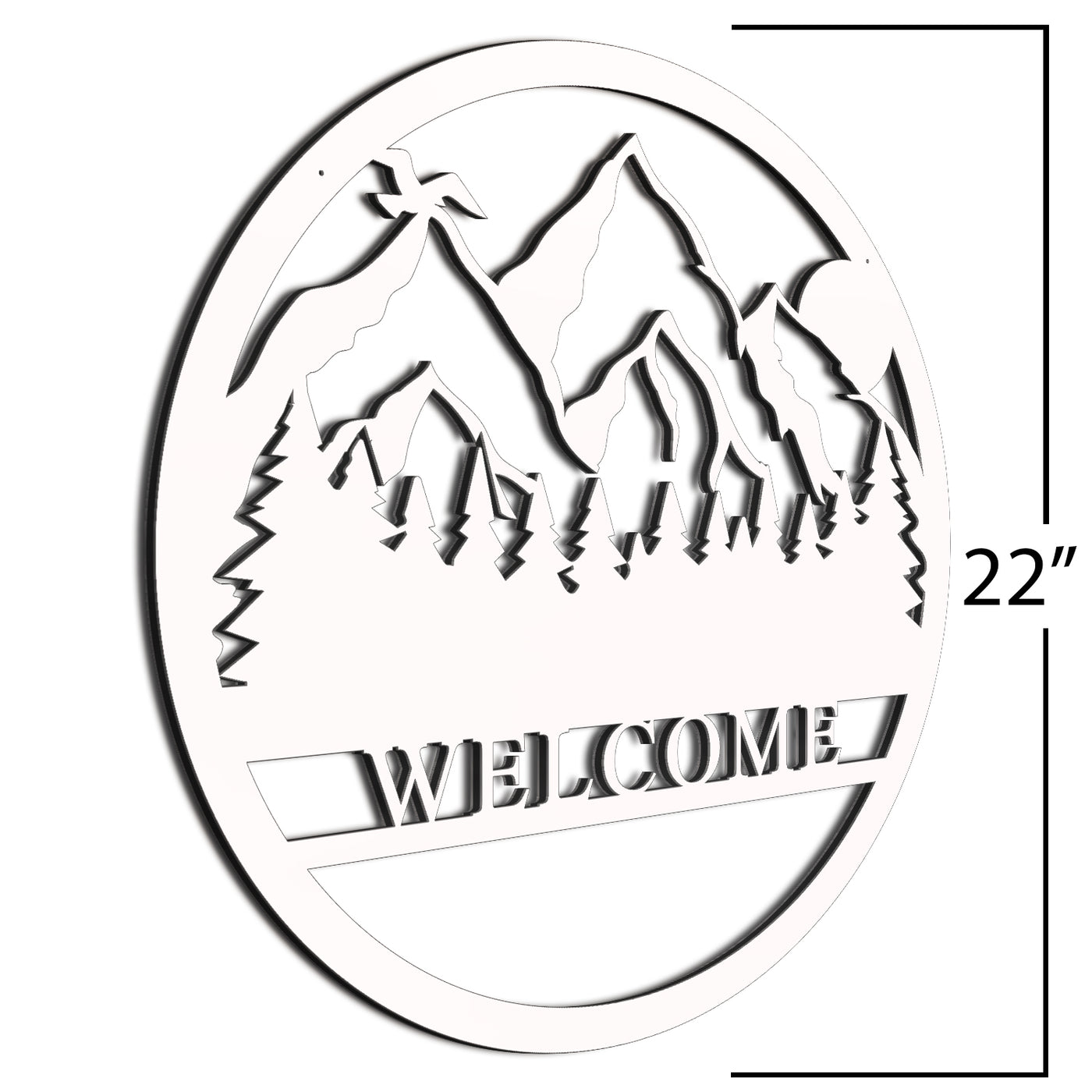 White Mountian Welcome Sign 22 Inch