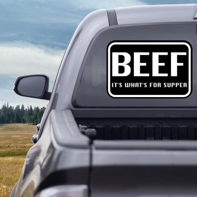 Beef It’s What’s Supper Decal Pack of 4 Stickers