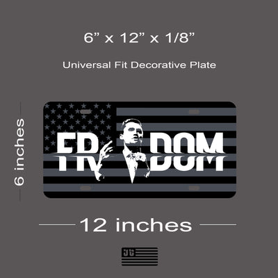 Charlie Kirk American Flag License Plate American Made Universal Fit