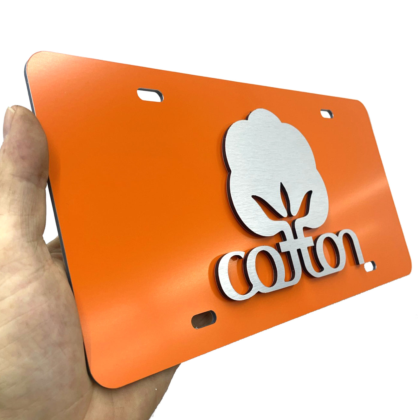 Cotton Farmer License Plate: 3D - Officially Licensed
