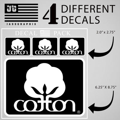 Cotton Decal Black