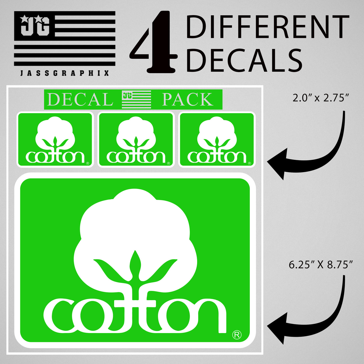 Cotton Decal Lime