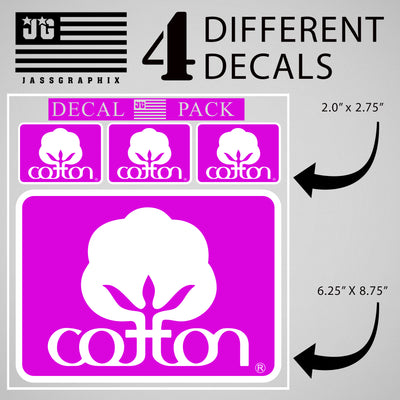 Cotton Decal Pink