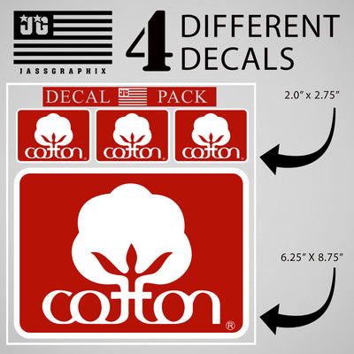 Cotton Decal Red