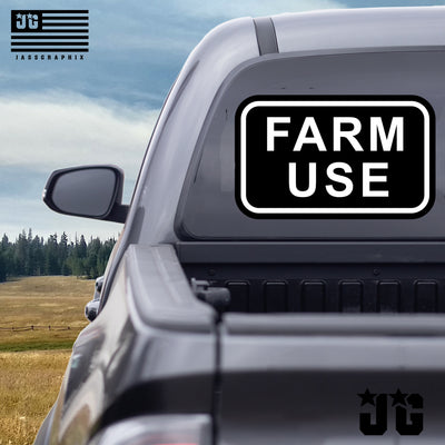 Farm Use Decal Pack of 4 Stickers