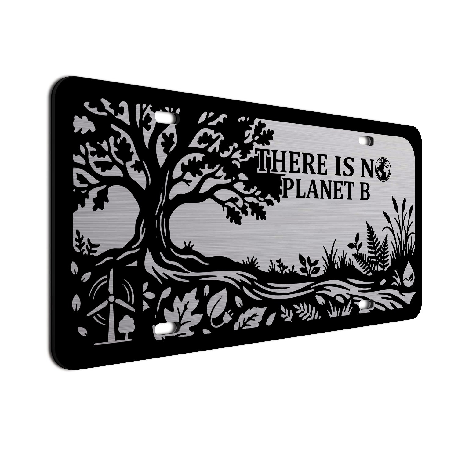 There Is No Planet B License Plate | Nature & Sustainability Graphic ...