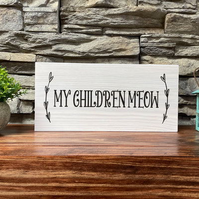 Wood Sign | Family Room Décor | Wall Décor | Gift For Cat Lover