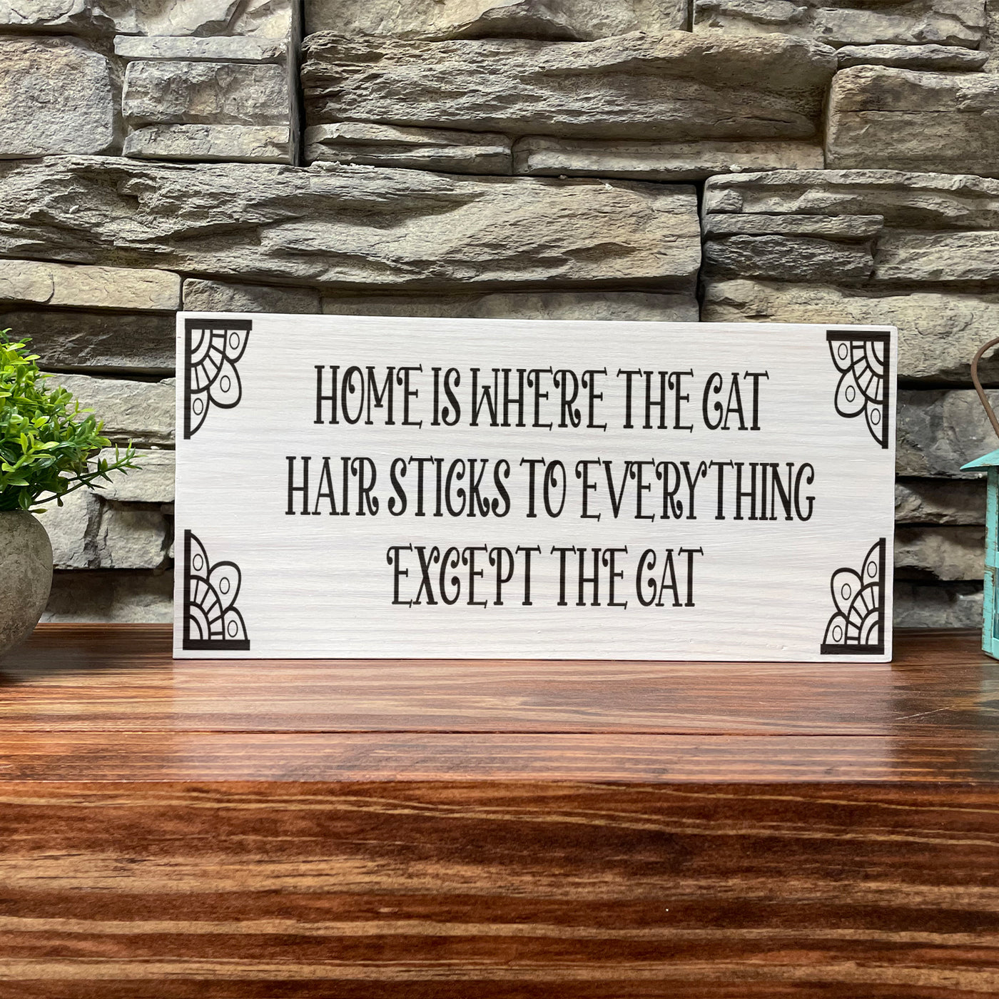 Wood Sign | Family Room Décor | Wall Décor | Gift For Cat Lover