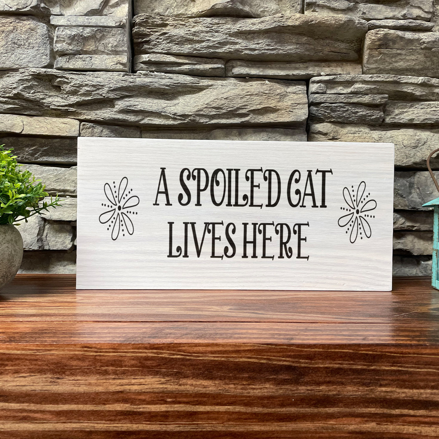Wood Sign | Family Room Décor | Wall Décor | Gift For Cat Lover