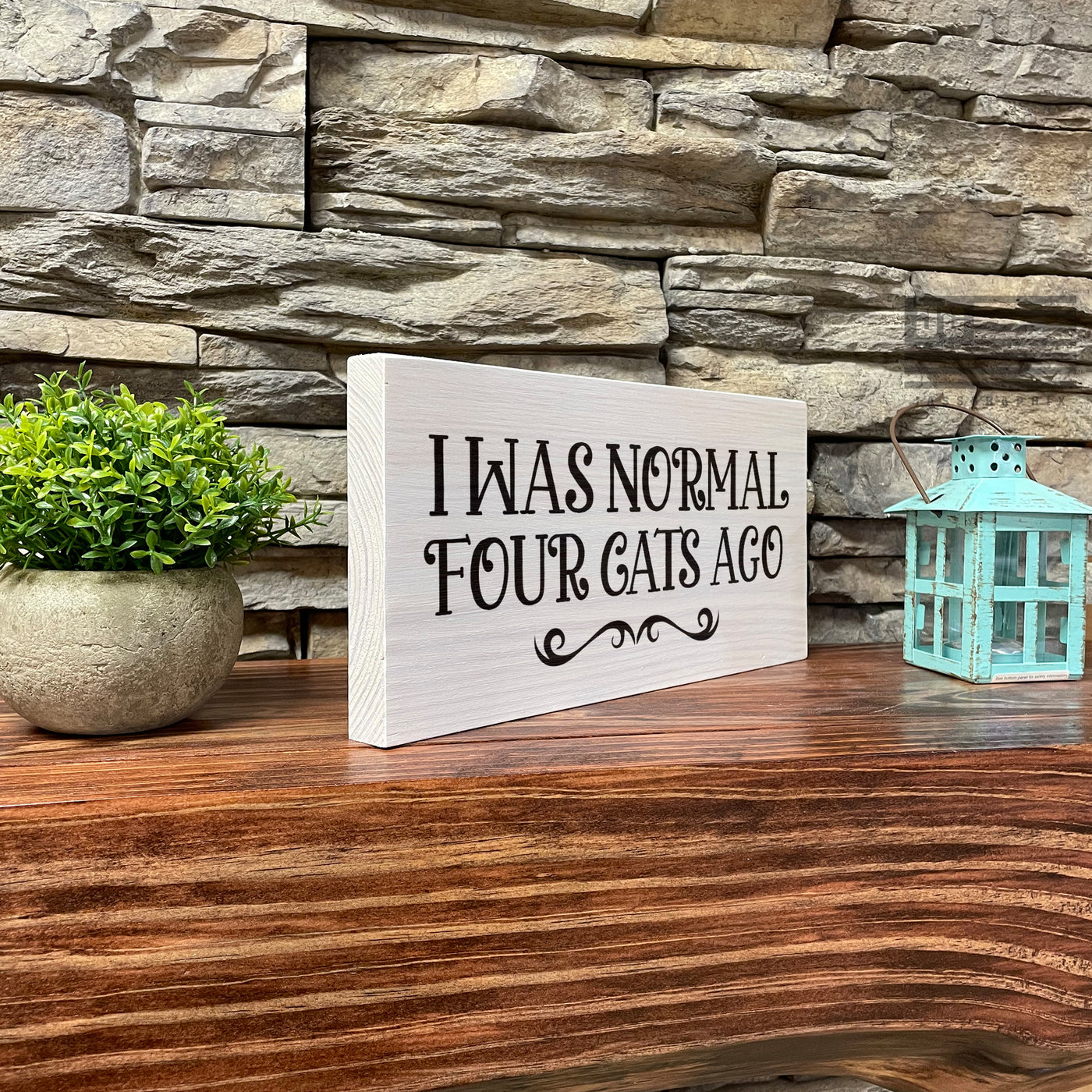 Wood Sign | Family Room Décor | Wall Décor | Gift For Cat Lover