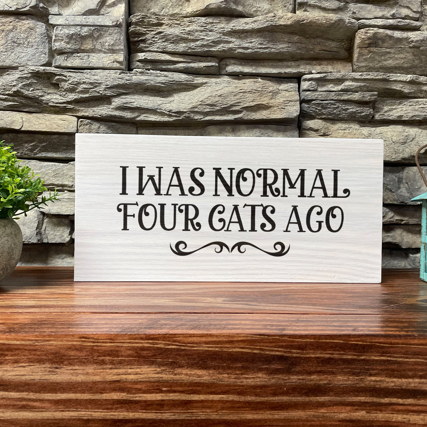 Wood Sign | Family Room Décor | Wall Décor | Gift For Cat Lover