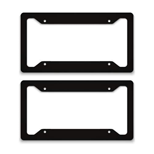 Car Tag Frames Blanks Two Pack Black