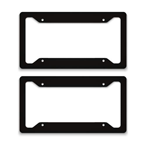 Car Tag Frames Blanks Two Pack Black