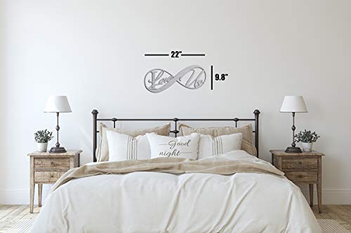 Sign over bed