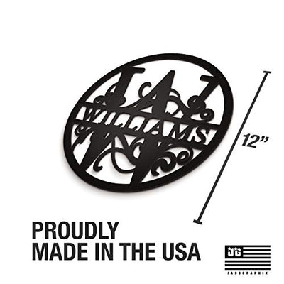 12" Circle Williams Sign Proudly Made in the USA.