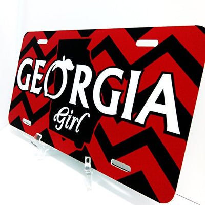 Georiga Girl License Plate Red
