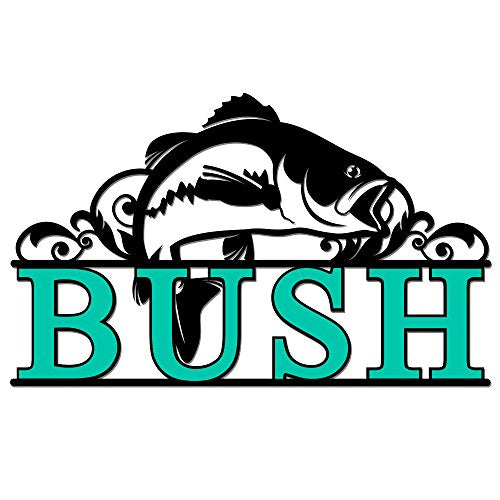 Bass Fish Sign Mint