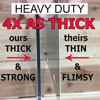 Thickness comparison graphic