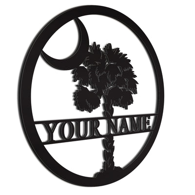 Palmetto Sign Black 