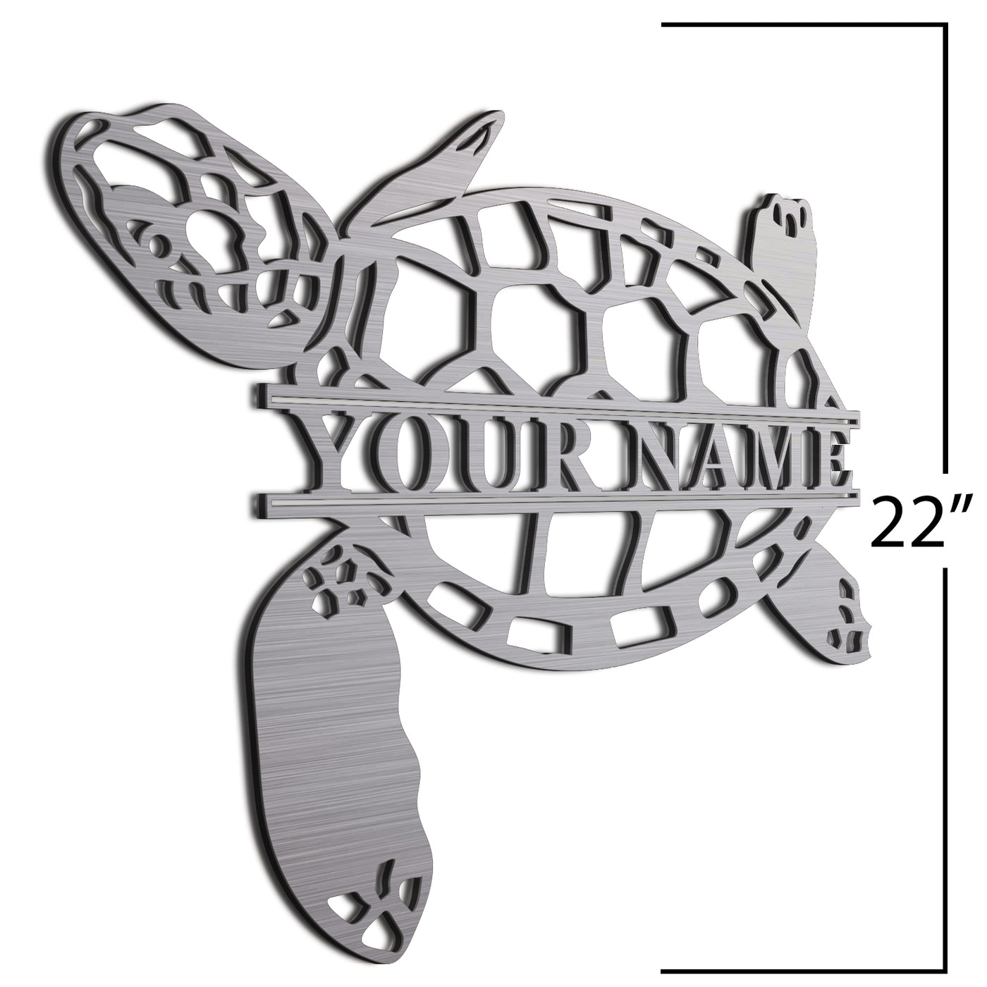  Sea Turtle Sign Brush 22 Inch