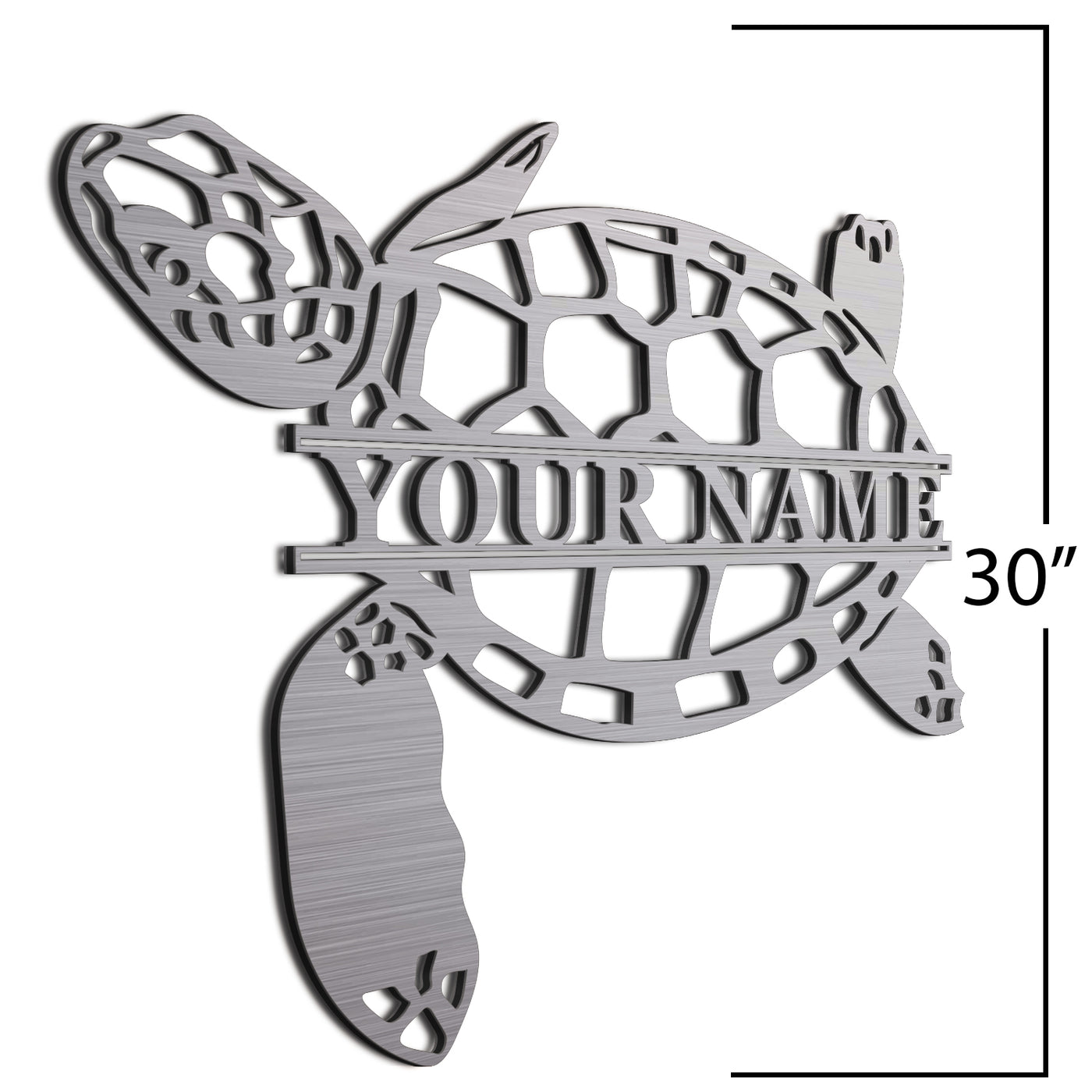  Sea Turtle Sign Brush 30 Inch