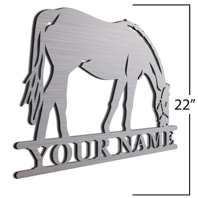 Brush Horse Sign 22 Inch