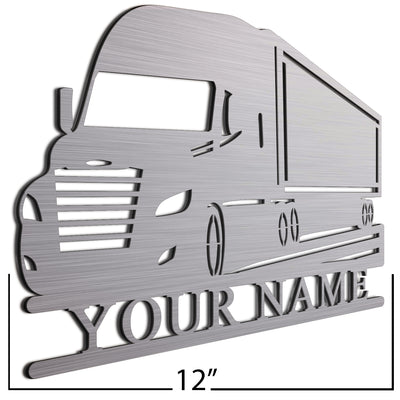  Semi Truck Sign Brush 12 Inch