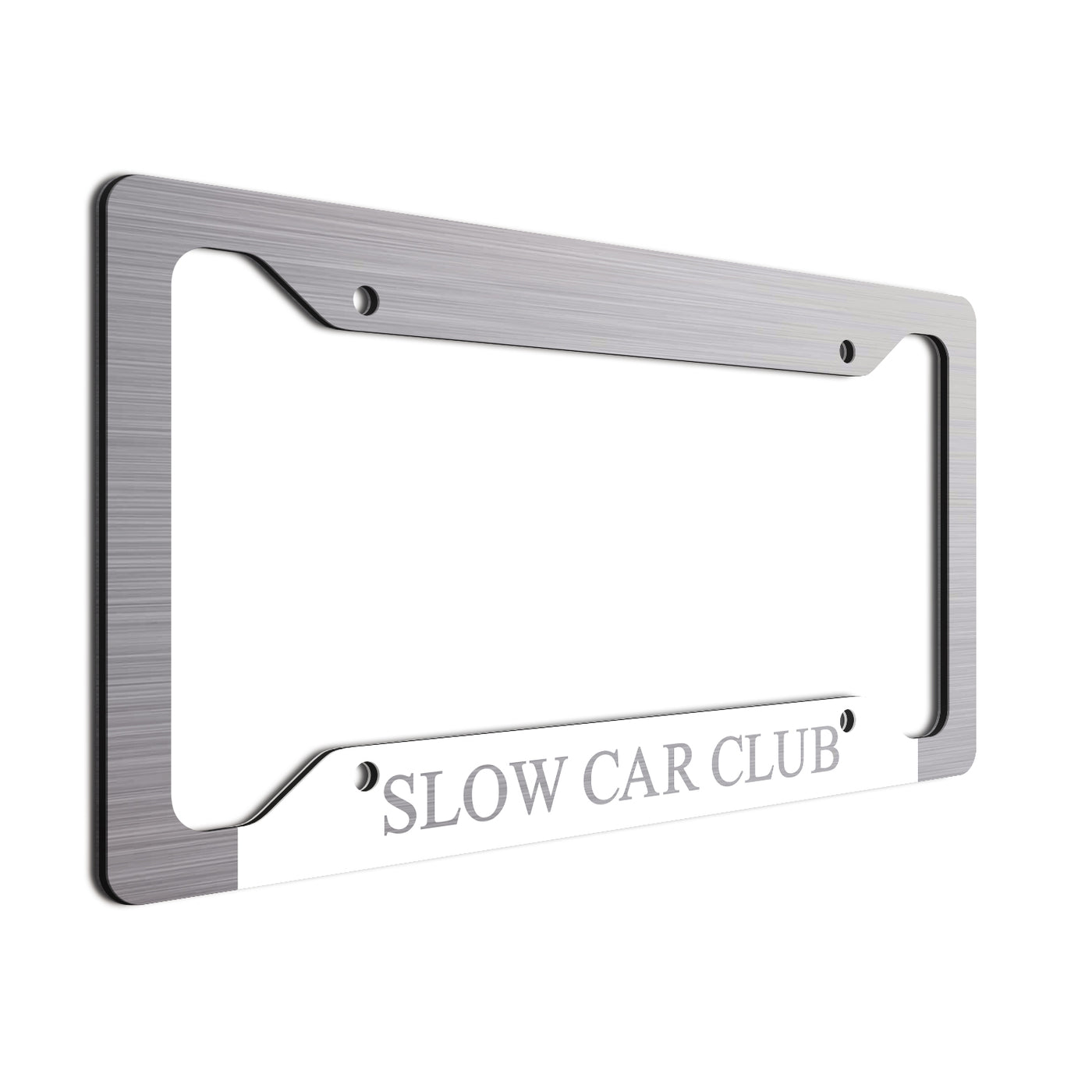 Slow Car Club| License Plate Frame| Fun Vanity Plate Frame