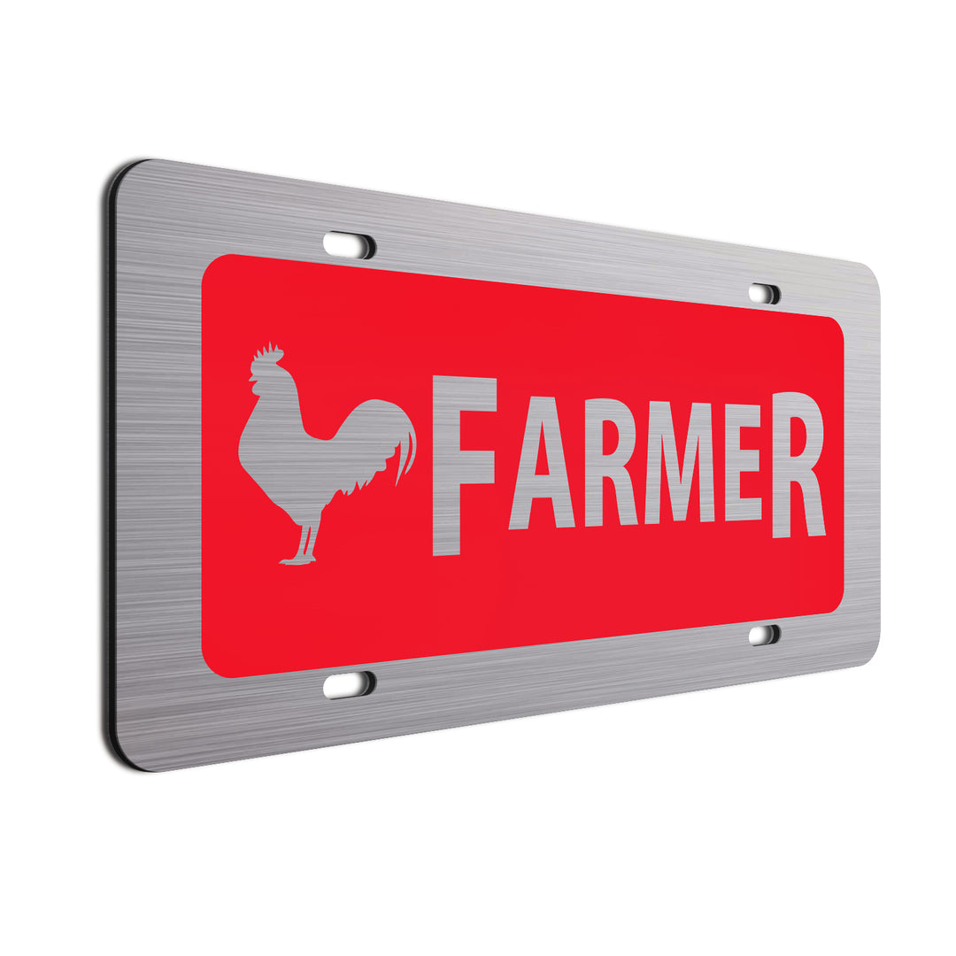 Chicken License Plates Funny Chicken Rustic Whimsical Cartoon License Plate Zazzle