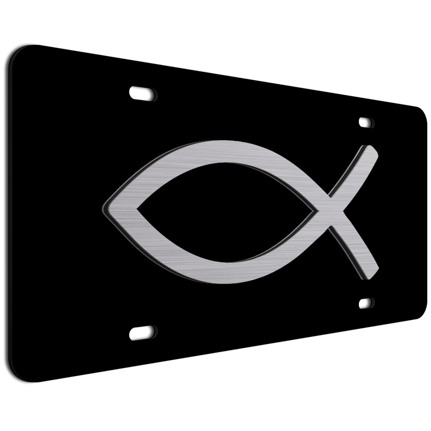 3-D Jesus Fish License Plate | Ichthus car tag | Symbol of Christian Faith | Religious gift