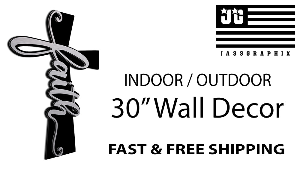 30" indoor/outdoor cross: Ships fast. 6