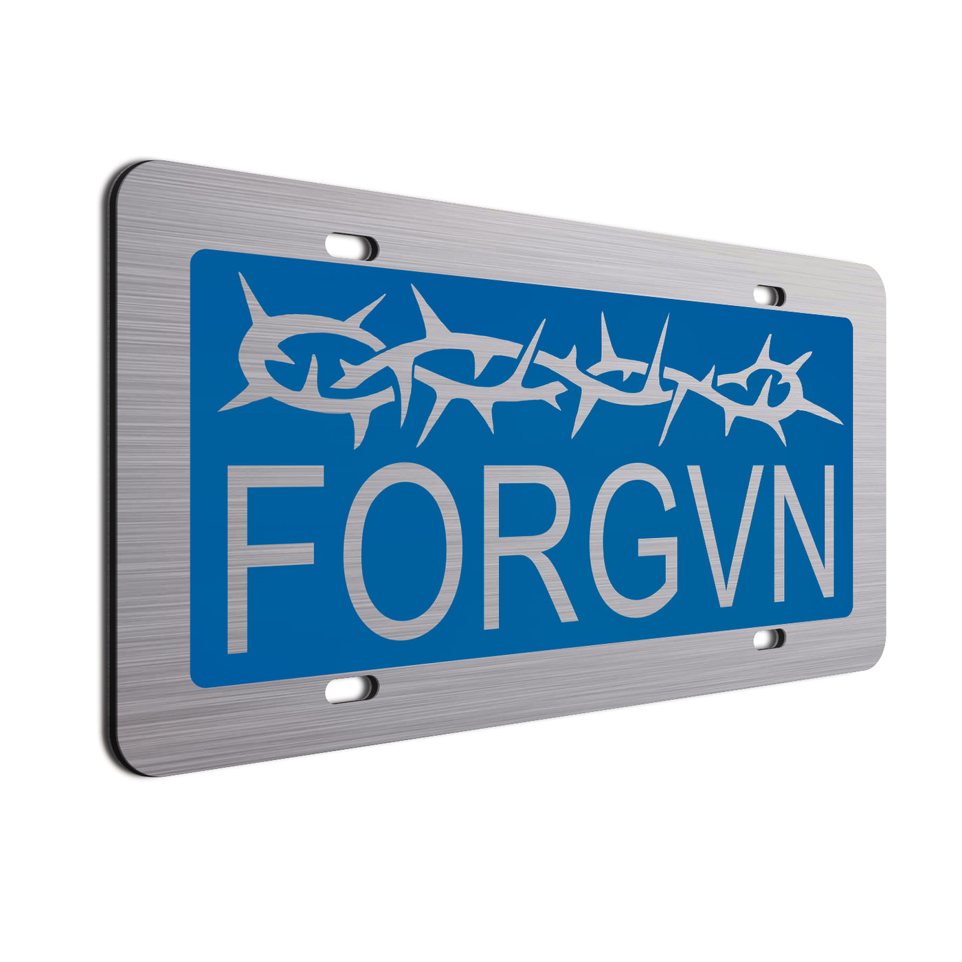 Forgiven Car Tag Blue