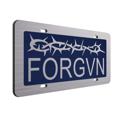 Forgiven Car Tag Navy