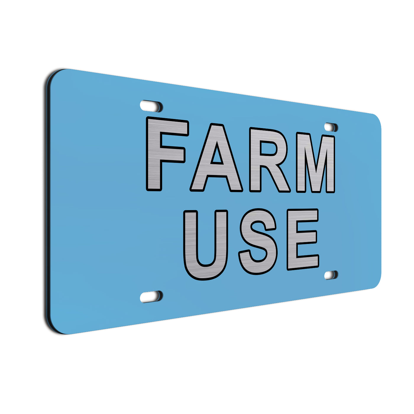 Farm Use License Plate | Durable Car Tag | Gift for Farmers | UV Printed| Made in the USA