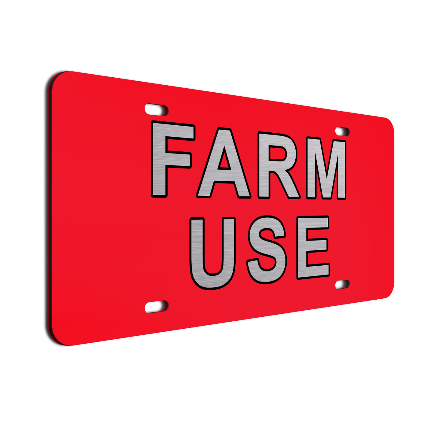 Farm Use License Plate | Durable Car Tag | Gift for Farmers | UV Printed| Made in the USA