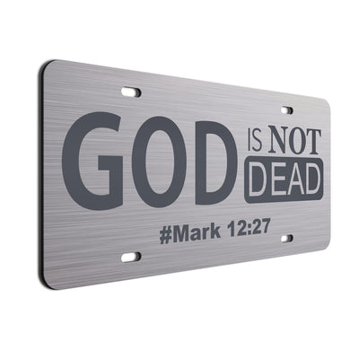  God Is Not Dead Car License Plate Charcoal