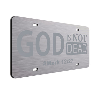 God Is Not Dead Car License Plate Silver