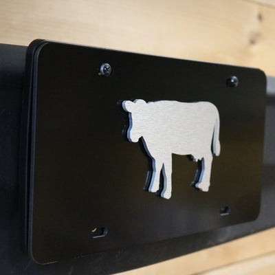 3-D Cow/Cattle License Plate. Car tag for cattle farmers and ranchers. Great gift that is Made in the USA.