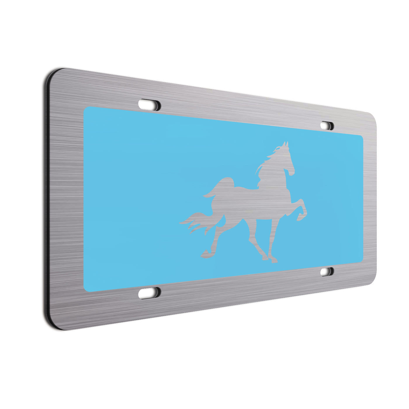  Horse Car License Plate Baby Blue