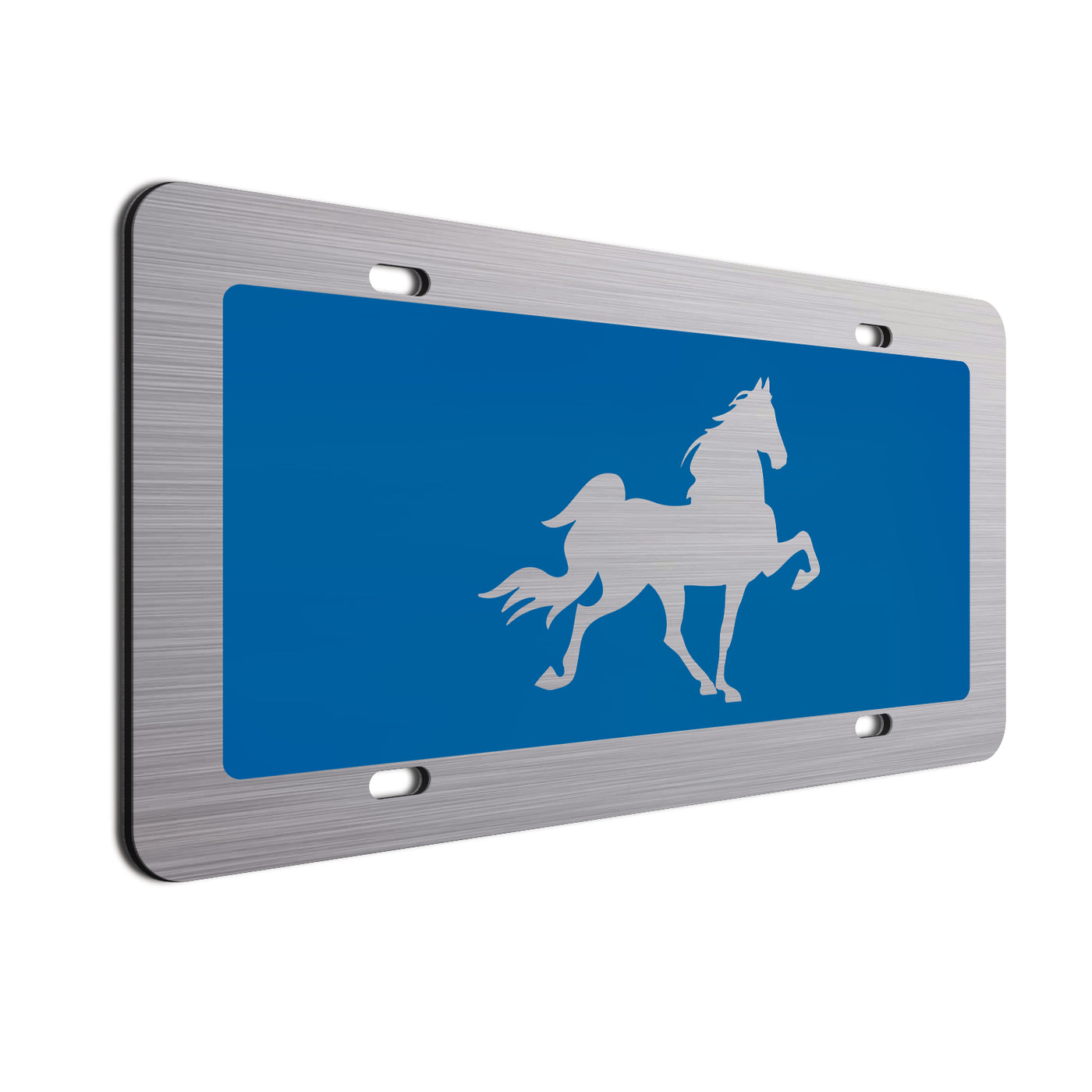  Horse Car License Plate Blue