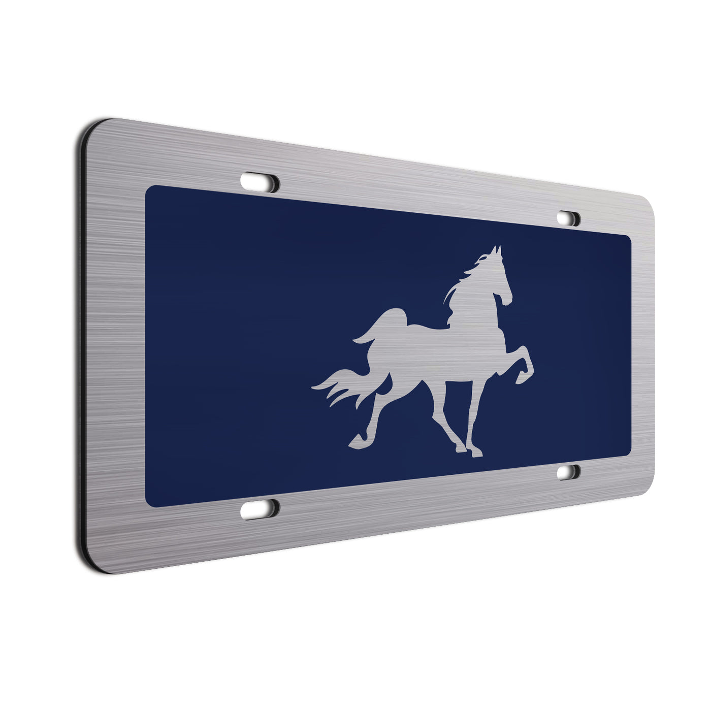 Horse Car License Plate Navy