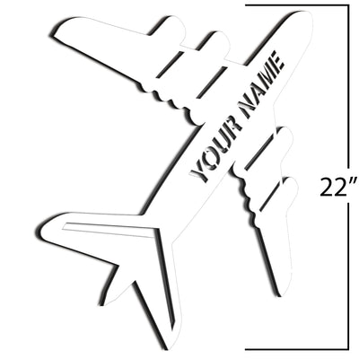 White Plane Wall Decor 22 