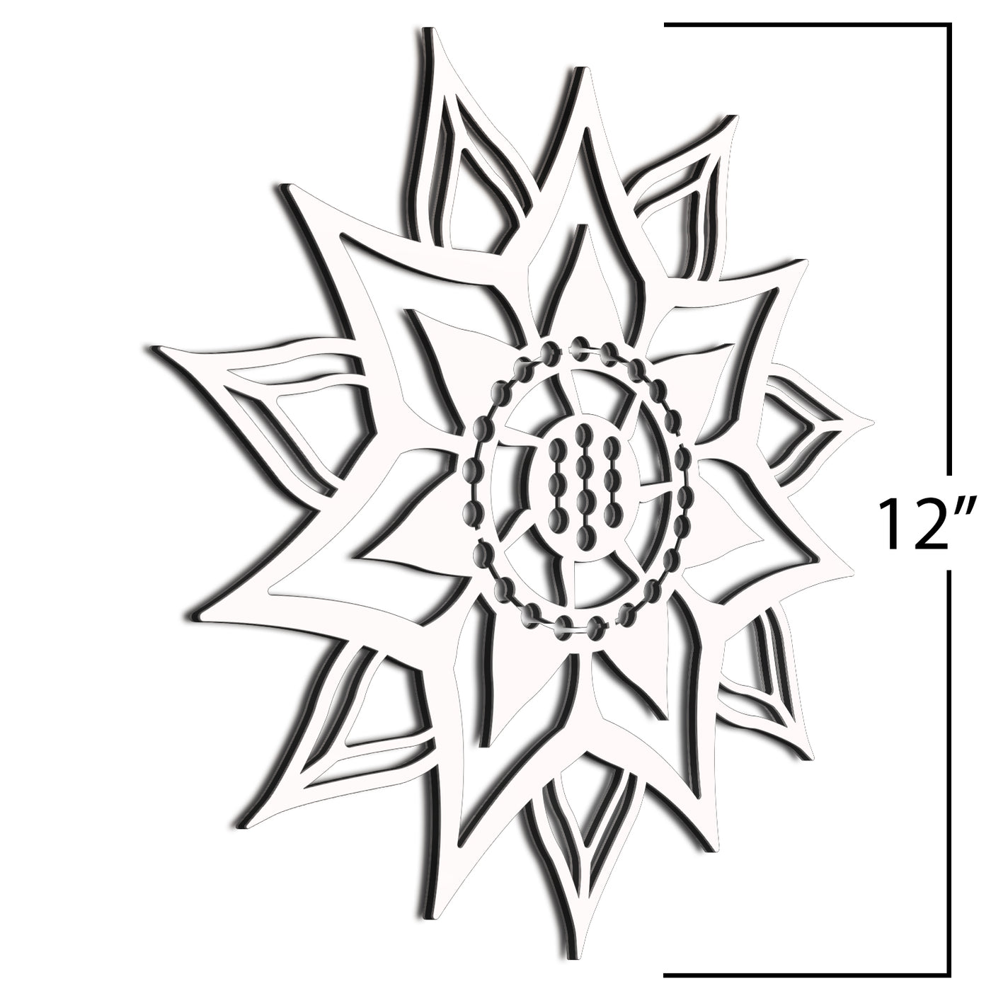 White Sunflower 12 Inches