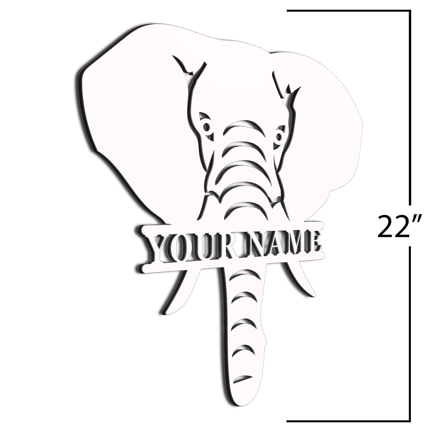   Elephant Sign Brush 22 Inch