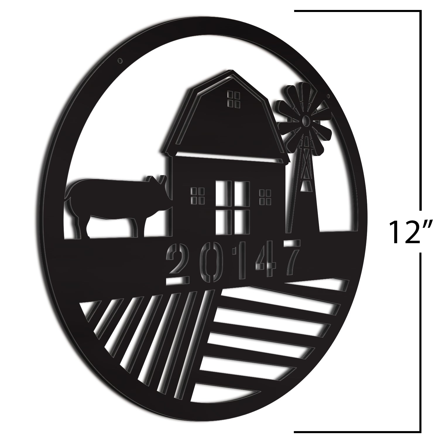 Barn Address Number Sign Gift for New House - Jass Graphix